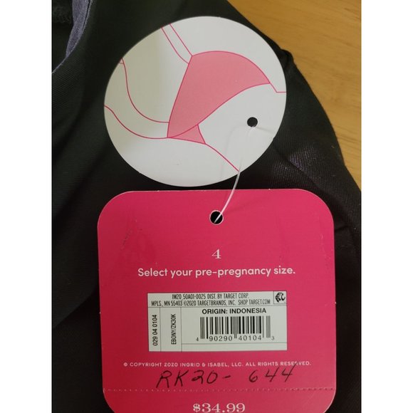 Women's Maternity Crossover Panel Ankle Skinny Trouser - Isabel Maternity by Ing - Picture 6 of 8